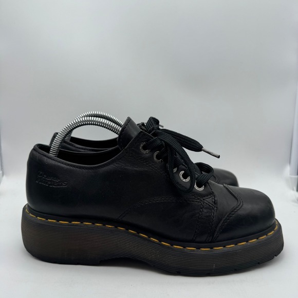 Dr. Martens Shoes - Dr. Doc Martens Black Chunky Y2K Platform Oxfords 8651 Womens 9 US 7 UK
